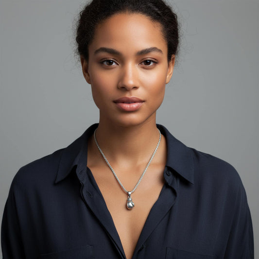 Unisex Heavy Silver Boxing Glove Pendant, Silver Boxing Charm, Silver Kickboxing Charm, Fighter Necklace, Gift for Boyfriend, Cancer Survive