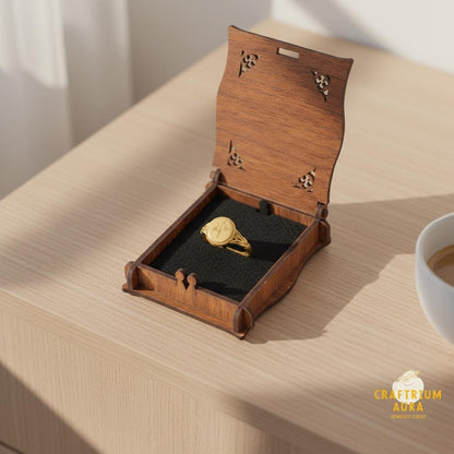 Custom Birth Flower Signet Ring, Adjustable 925 Silver Engraved Floral Jewelry, Personalized Minimalist Gift for Her, Christmas Gift