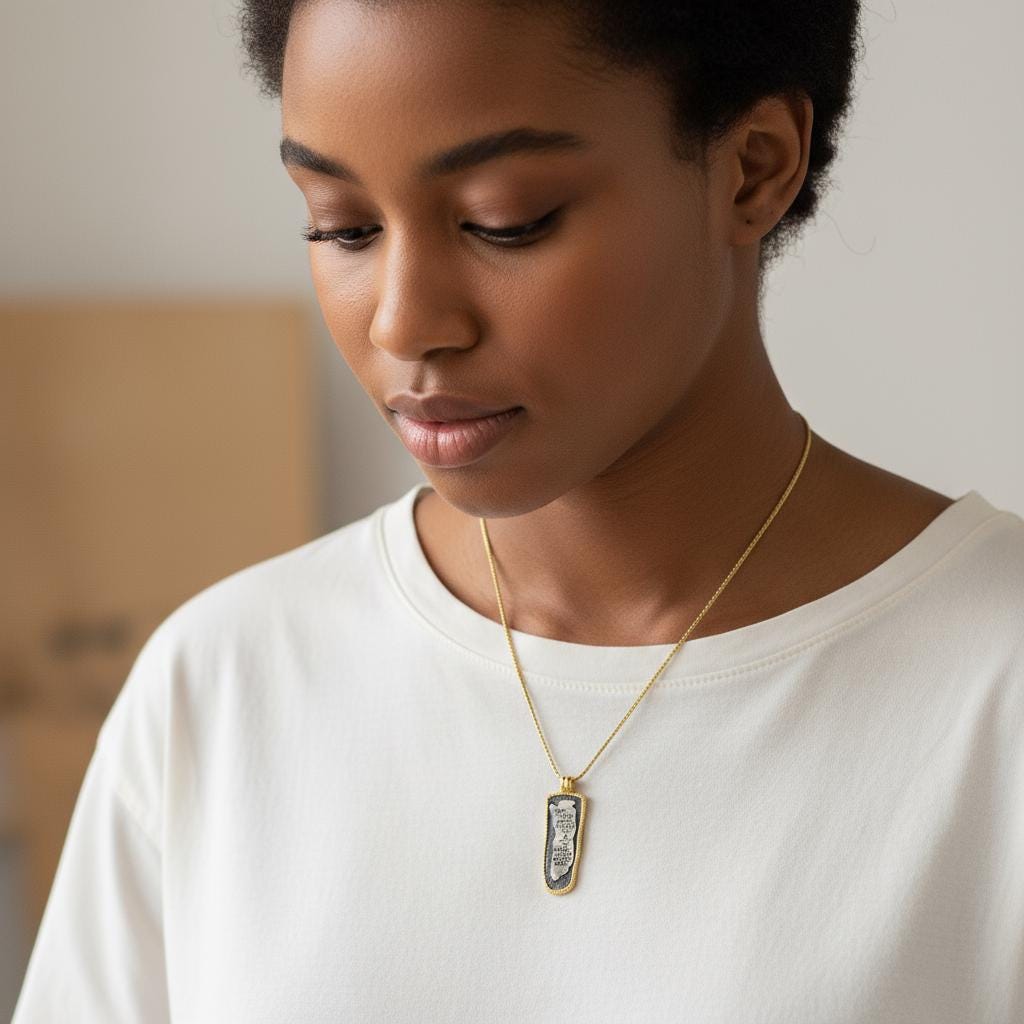 Endless Story Quote Necklace, Minimalist Charm Pendant, Gold Plated Sterling Silver, Gift for Him or Her, Anniversary Daily Handmade Jewelry