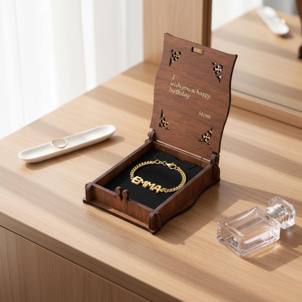 Bubble Name Bracelet, Personalized Dainty Custom Jewelry, 14K Gold Plated 925 Silver Gift, Modern Minimalist Christmas Gift for Her