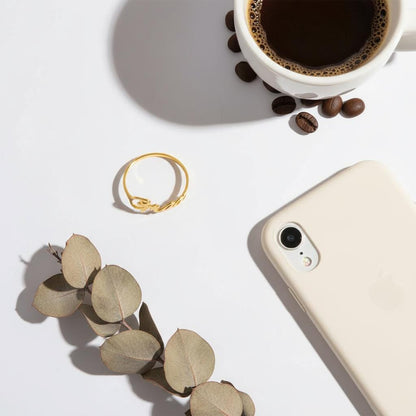 Personalized Name Ring, Custom Dainty Silver Gold Stackable Jewelry, Handwritten Text, Minimalist Gift for Her, Delicate Personalized Band