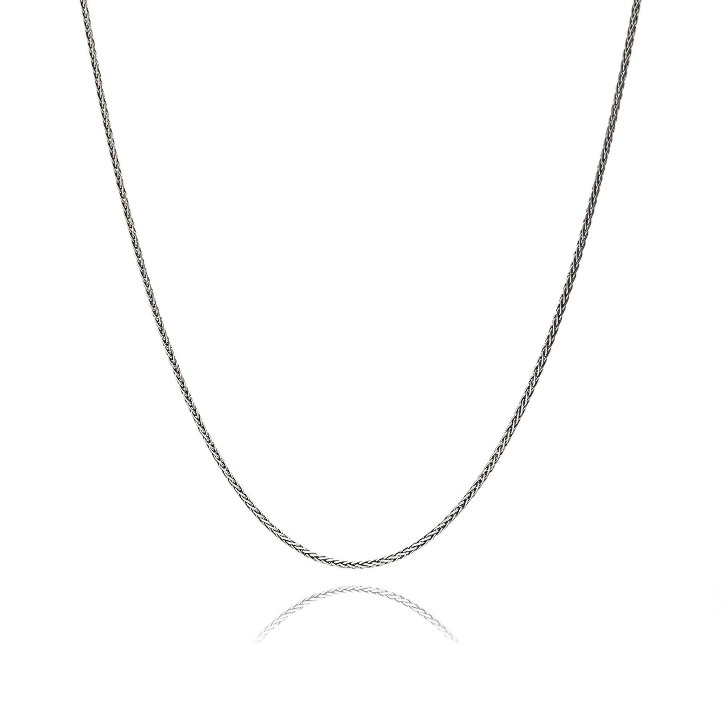 Rope Spiga Tondo Styles Unisex Minimalist Jewelry for Pendant, Personalized Gift, Christmas Gift, 925 Sterling Silver Chain Necklace