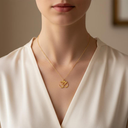 Inspirational Om Pendant, 925 Sterling Silver 14k Gold Plated Yoga Necklace, Zen Spiritual Jewelry, 14k Gold Plated Layering Necklace Gift