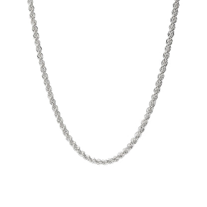 Rope Spiga Tondo Styles Unisex Minimalist Jewelry for Pendant, Personalized Gift, Christmas Gift, 925 Sterling Silver Chain Necklace