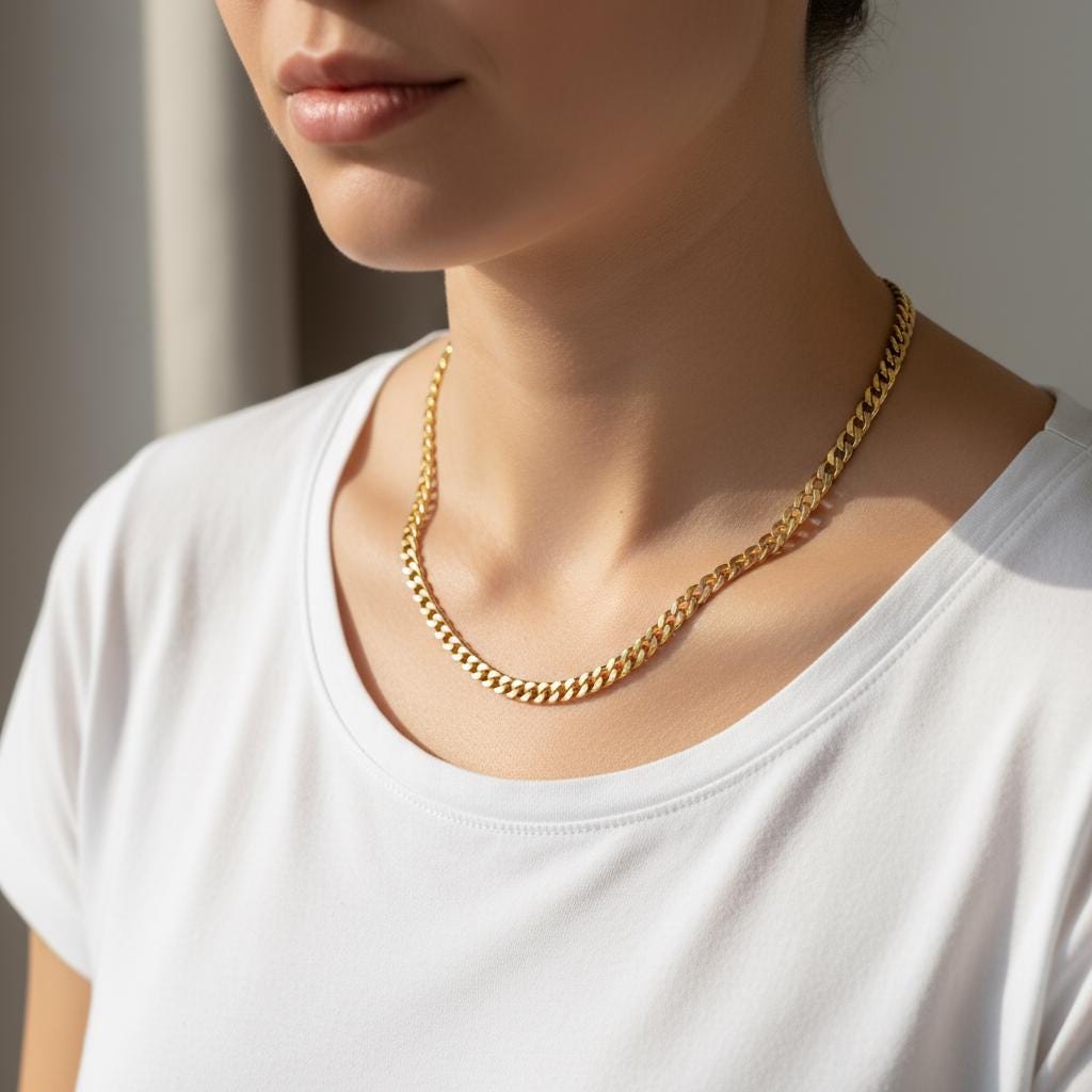 Gold Plated Layering Chain Necklace, Custom 925 Silver Chain Various Styles Dainty Thick, Everyday Minimalist Christmas Gift for Her Him