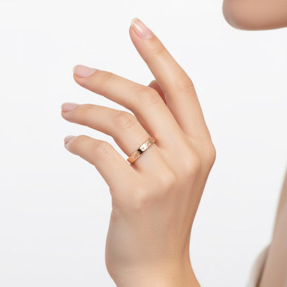 Engraved Name Band, Dainty 925 Sterling Silver Gold Plated Ring, Custom Love Token, Personalized Anniversary Gift for Her, Christmas Gift